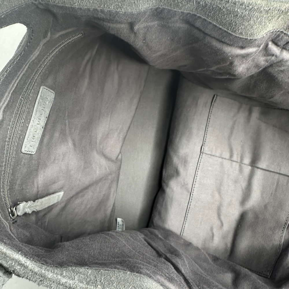 NWOT Free People Caravan Gray Suede Tote - Picture 10 of 10
